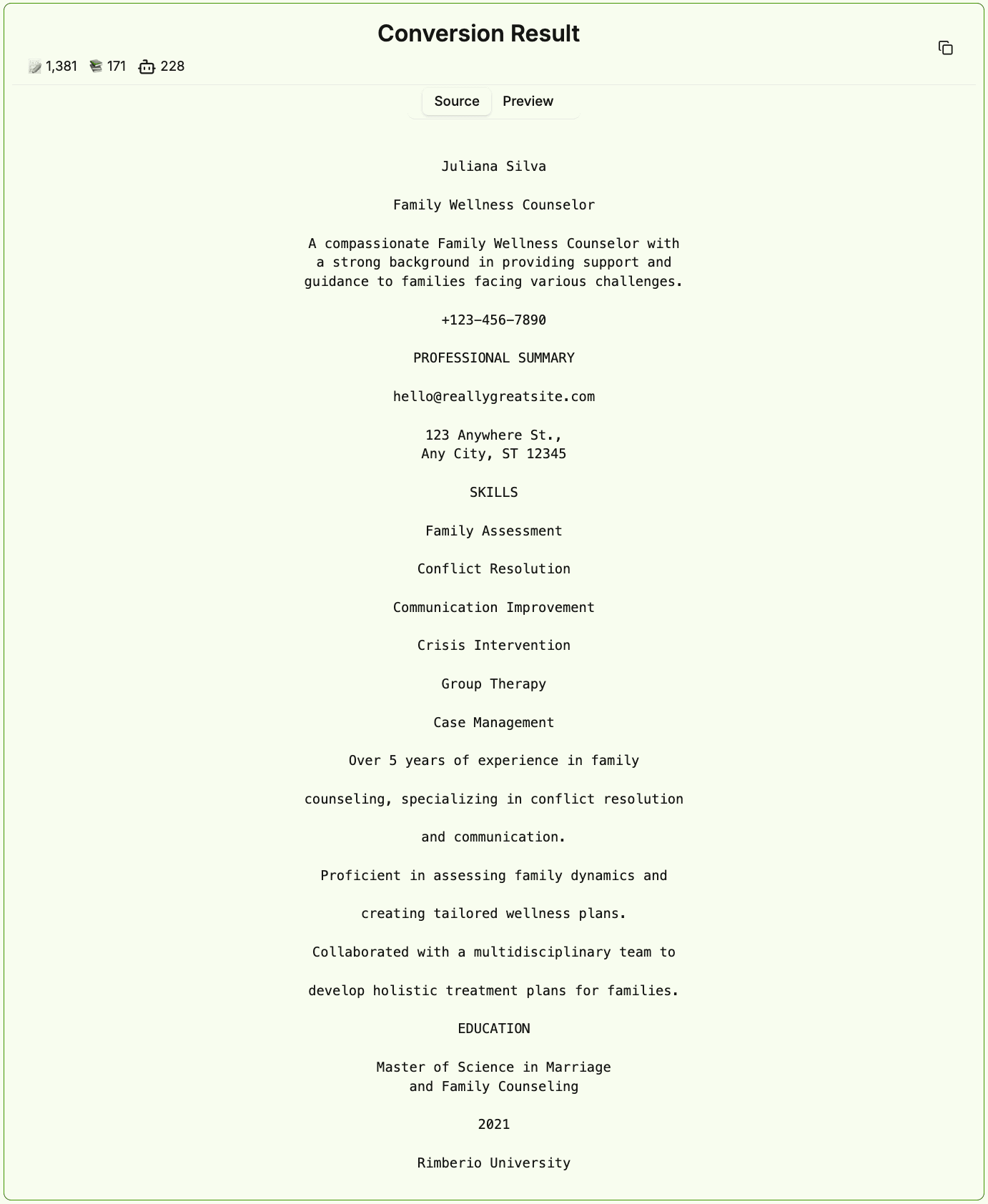 PDF to Markdown after conversion